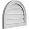 Ekena Millwork Round Top Surface Mount PVC Gable Vent: Functional, w/ 2"W x 1-1/2"P Brickmould Frame, 20"W x 16"H GVPRT20X1602SF - alternate 4